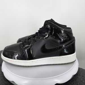 Nike Air Jordan 1 Mid SE GS Space Jam Black DV1337-004 Shoes 7Y W 8.5